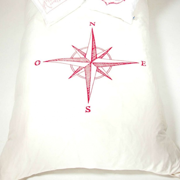 ORGANIC COTTON COMPASS  DUVET COVER DOUBLE - Picture 2 of 3
